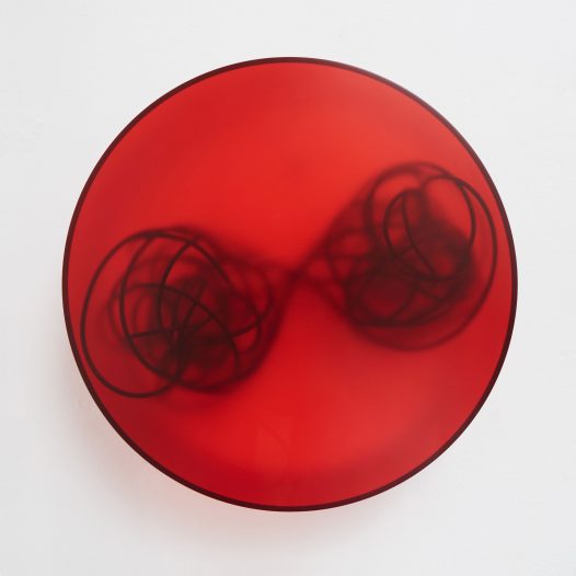 Spukhafte Fernwirkung 2, 2018, Acrylglas,  Vinnylan, 50 x 14 cm