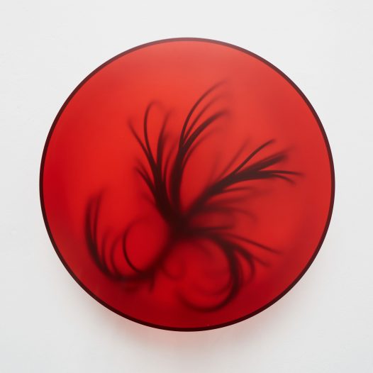 Spukhafte Fernwirkung 3, 2018, Acrylglas,  Vinnylan, 50 x 14 cm