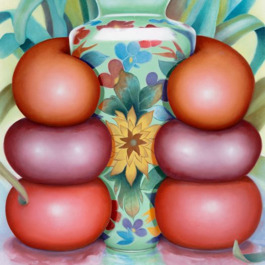 Symmetrie, 2019, 100 x 80 cm, Acryl und Öl auf Leinwand