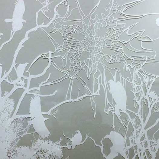 Frost II, 2008, 48 x 64 cm, geschnittenes Papier