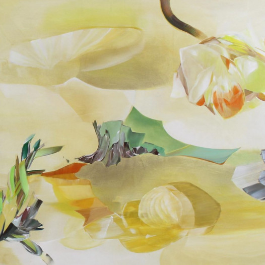 Morgana's spell, 2025, Acryl auf Leinwand, 130 x 360 cm (Diptychon), € 8.800,-