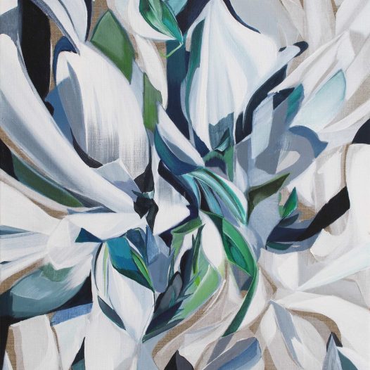 Verknotete Pflanzen | Entangled plants, 2026, Acryl auf Leinwand, 50 x 40 cm, € 1.800,- 