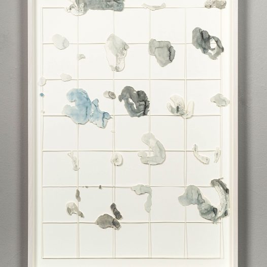 o.T., 2025, Papierschnitt/Tusche, 103 x 73 cm, € 4.200,- (inkl. Rahmung € 380,-)