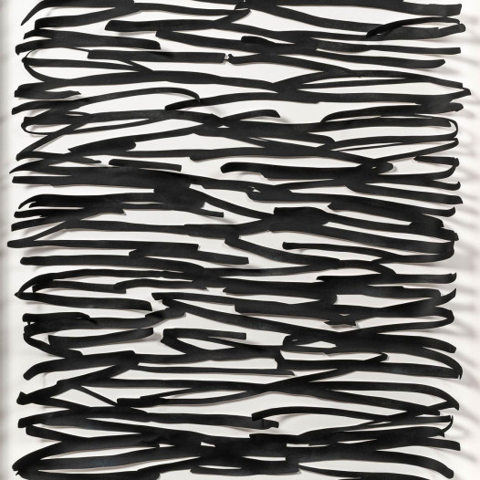 o.T., 2025, Papierschnitt lackiert, 164,5 x 114,5 cm, € 7.000,- (inkl. Rahmung € 1.100,-)