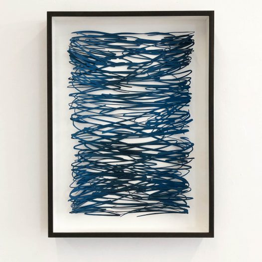 O.T. 07, 2025, zweilagiger Papierschnitt, lackiert, 48 x 35,5 cm, VERKAUFT