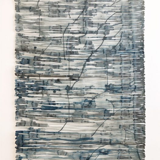 o.T., 2025, Papierschnitt/Tusche, 108 x 79,5 cm, € 4.500,- (inkl. Rahmung € 400,-)
