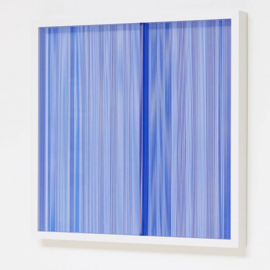 Illusion - B1, 2026, Fäden, Holzrahmen mit Museumsglas, 103 x 103 x 10 cm, € 8.100,-