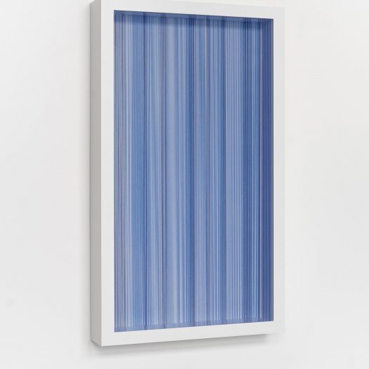 Illusion - B2, 2026, Fäden, Holzrahmen mit Museumsglas, 93,5 x 53,5 x 11 cm, € 7.500,-