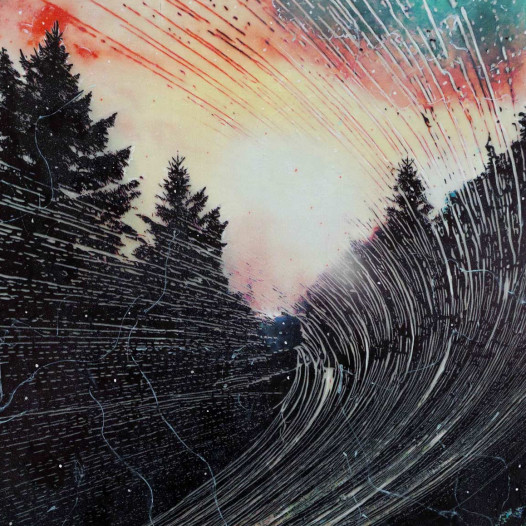 Waldwehen, 2025, 70 x 50 cm, Malerei / Reliefdruck auf Leinwand, € 5.200,-