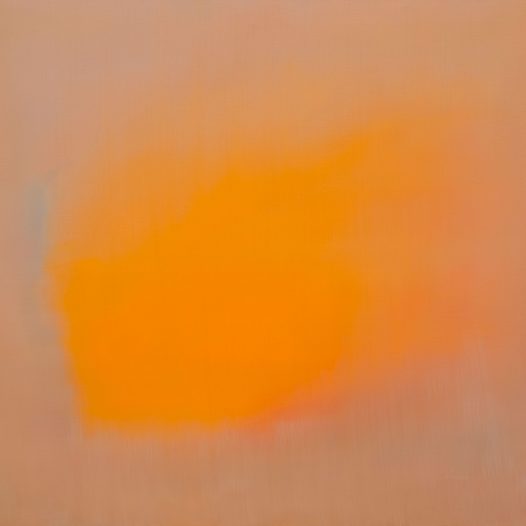 orange, 2024, Tempera auf Leinwand, 110 x 120 cm