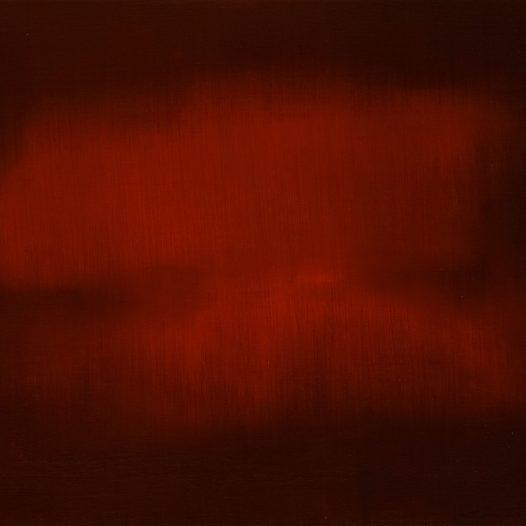 two red, 2026, Tempera auf Leinwand, 27 x 32 cm