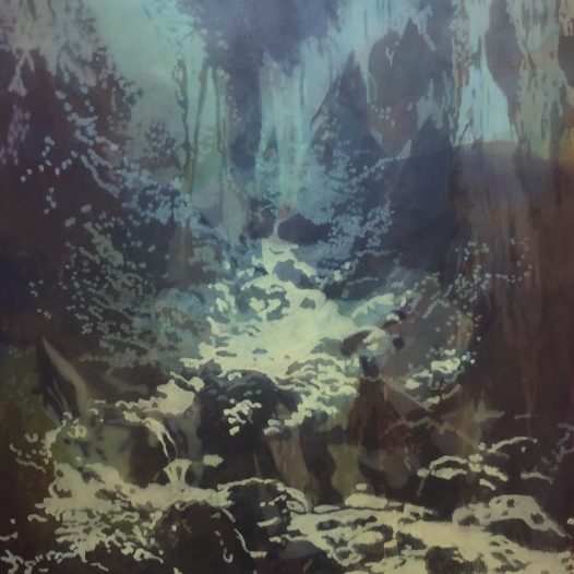 Landschaft, 2018, Öl auf Baumwolle, 100 x 80 cm