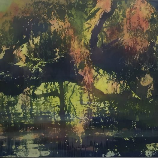 Zwischenwelten II, 2015, Öl auf Baumwolle, 120 x 150 cm