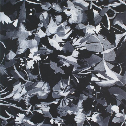 Dark mode canvas No. 4, 2020, Tusche auf Leinwand, 47 x 37 cm