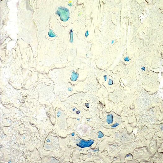 bucket skin, 2022, Acryl und Pigment auf Leinwand, 40 x 30 cm