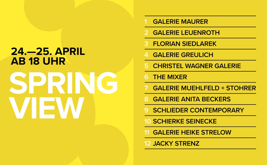 Spring View der Galerien Frankfurt Mitte