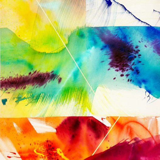 between tones 2, 2026, Acryl und Pigment auf vernähter Leinwand, 120 x 160 cm