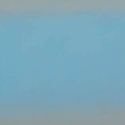 blue piece, 2026, Tempera auf Leinwand, 95 x 22 cm